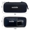 Throjin double eyeglass case sunglasses case EVA hard shell with