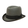 DH Hand Made 100% Wool Hard Top Churchill Homburg Felt