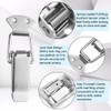 WMYCONGCONG 4 Pcs 304 Stainless Steel Spring Loaded Toggle Case