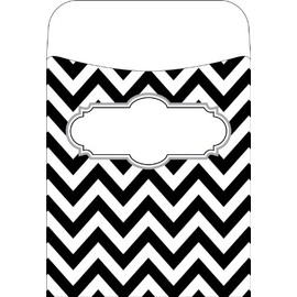 Barker Creek Chevron Black Tie Affair, 30 unidades, autoadhesivo (LL-1233)