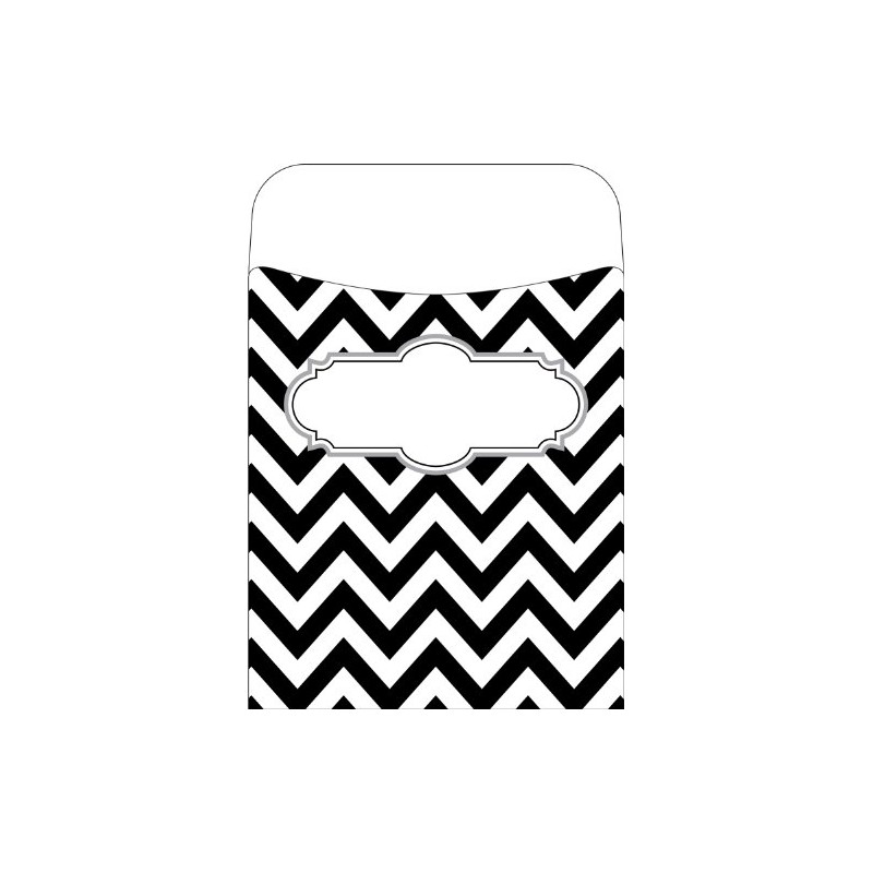 Barker Creek Chevron Black Tie Affair, 30 unidades, autoadhesivo (LL-1233)