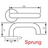 Bary Return to Door Lever on Rose Safety Door Handles