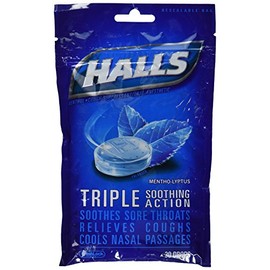 Halls Drops, Menthol-Lyptus, 30-Count Drops (Pack of 1)