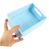 LABRIMP 4pcs Decorative Storage Baskets for Organizing Small Folding Crates