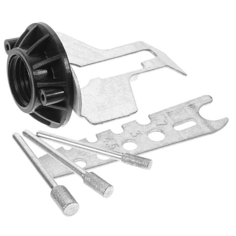 Mobestech 4sets Chainsaw Sharpening Attachment Kit Electric Abrasive Tool for