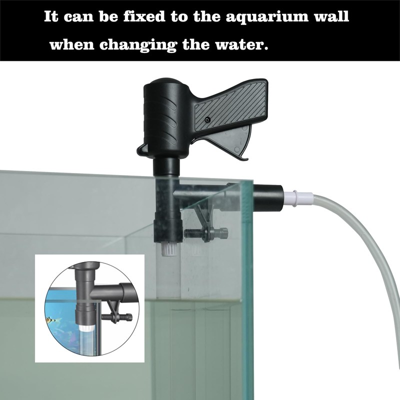 Carefree Fish Aquarium Gravel Cleaner 15~30In with 6Ft Water Hose