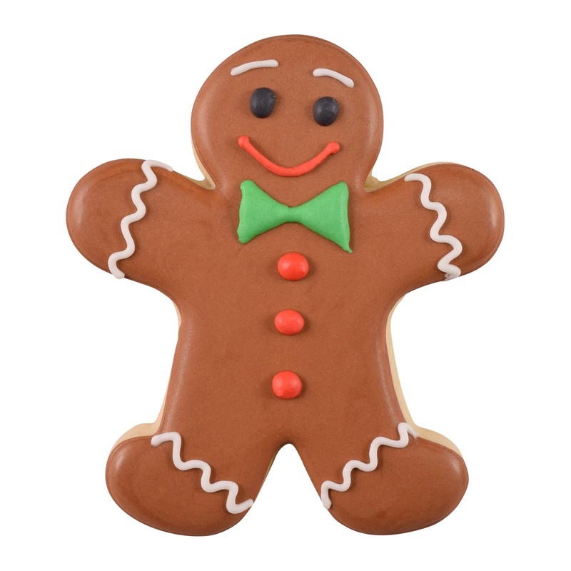 R & M International 8014 Gingerbread Man Shaped Tinplated Steel