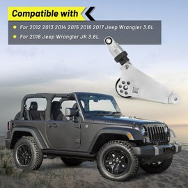 Aumtoni 4627038AA Drive Belt Kit with Belt Tensioner & Idler Pulleys Replacement for 2012 2013 2014 2015 2016 2017 Jeep Wrangler,2018 Jeep Wrangler JK 3.6L,Replacement 4627038AA-KIT