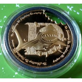 Generic Shark Bite #S3026K Novelty Honor Challenge Coin Award