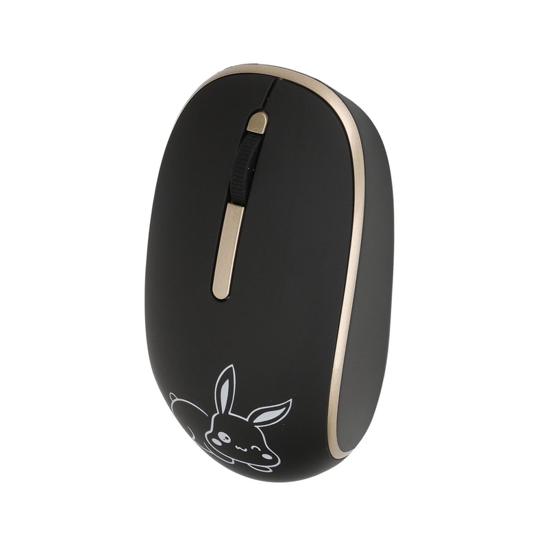 Wireless Type C Mouse 1200DPI Mute Button USB Dual Receiver