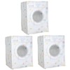 Zerodeko 3pcs Washing Machine Cover Case Peva Fabric Standard Size