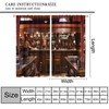 wlsgdsg Bar Curtains,Wine Bottles Pub Luxury Wine Cabinet Rustic Cloth