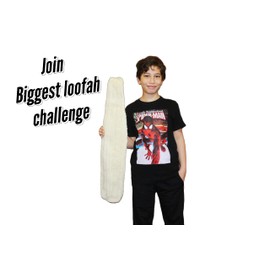 Whole Egyptian Loofah100% Natural Organic Loofah Exfoliating Scrubber for Shower, Natural Loofah Sponge Body Scrubber, for Men and Women (Super Jumbo 26" - 30")