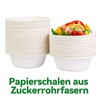60 Sugar Cane Disposable Soup Bowls, 350 ml Compostable Disposable