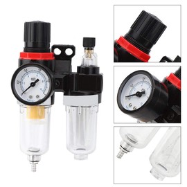 AFC-2000 Oil Water Separator, Compressed Air Water Separator, 1/4 Inch Pressure Regulator for Compressor, Oil Separator, Air Regulator Filter for Water Separator