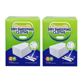 JEBBLAS Paño desechable para trapeador en seco para trapeador de piso, recambios de múltiples superficies, 120 unidades por paquete