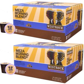 Westrock Meza Morning Blend Coffee Medium roast Single 80 Count (Pack of 2)