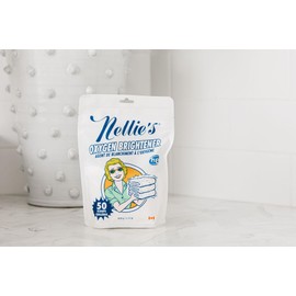Nellie's Nellie's Oxygen Brightener Powder Pouch, 50 Scoops- Removes Tough Stains, Dirt and Grime