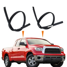 MIYIMORE 2Pcs Roof Drip Molding Weatherstrip Fit for Toyota Tundra Double Cab 2007-2020, Left & Right Side Roof Trim Seal Kit Replace 75551-0C050 75552-0C050(Not Fit Crewmax)
