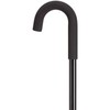 Men's Crook Handle Cane Color: Black