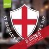 St Georges Day Decorations Window Sticker - St George Shield
