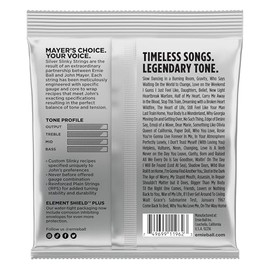 Ernie Ball Cuerdas de Guitarra Eléctrica Silver Slinky Nickel Wound de John Mayer 10.5-47 Calibre