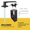 Hurrikom Shed Door L-Handle Lock Kit -Shed Door Latch with