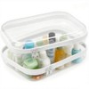 Convihealth Clear hard shell zipper case, hard plastic storage pouch,