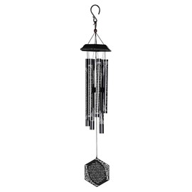 Dicksons Decorative Outdoor Wind Chime Ornament for Patio Porch 28 Inch Metal The Lord's Prayer