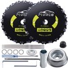 PLUMIA 9" x 20T 2-Set Carbon Steel Round Chainsaw Tooth