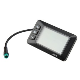 Electric Display 36V 48V LCD GD01 Display 5-Pin Connector for 22.2mm Handlebar LCD Scoreboard When Driving GD01-LCD-MD13 Display GD01 Key Display Key Disp for Elec