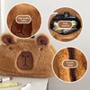 WUFGWBD 1 Capybara Pencil Case, 1 Resin Pendant, Cute Cartoon