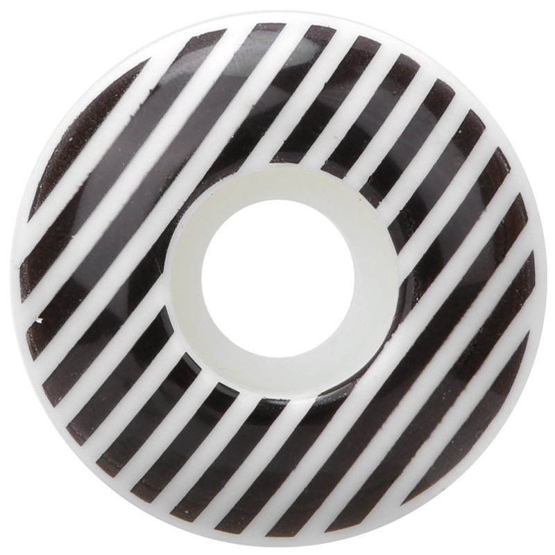 4PCS 95A PU White Stripe 52x30mm Skateboard Double Rocker Wheel