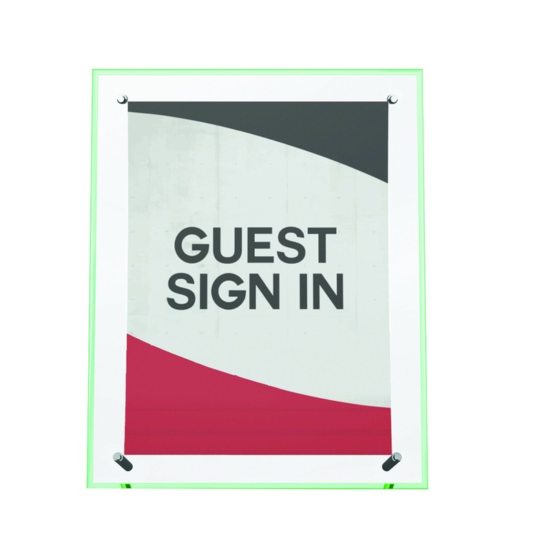 Deflecto Superior Image Curved Sign Holder, 8.5 x 11 Inches