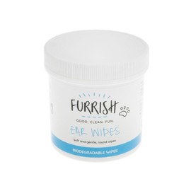Furrish Ear Wipes - Soothing and Non-Irritating Formula for Dogs - Convenient and Hygienic Ear Care Solution - 100 Pack