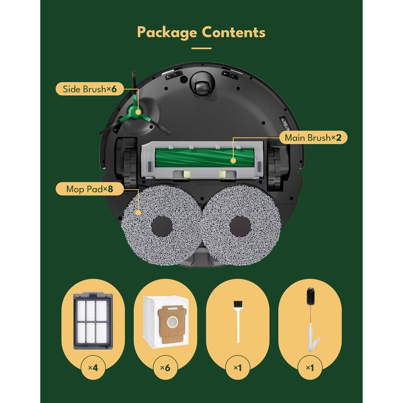 iRobacc 28 Pcs Accessories Set for iRobot Roomba Plus 405/505/507