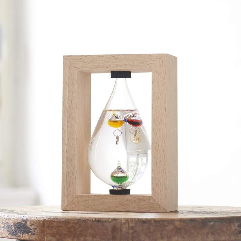 Chatani Sangyo Glass Float Thermometer, Drop (Framed), 333-213 "Fun Science"