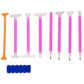 9 Pieces 5D Diamond Painting Accessories Pens Set Diamond Pens Diamond Painting Pen Plastic Diamond Painting Pen Diamond Painting Tools for Art DIY Diamond Painting Embroidery Nail Tool