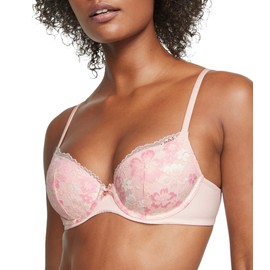 Victoria's Secret Everyday Comfort T Shirt Demi Bra, Lace, Bras for Women, Body by Victoria Collection, Pink (36D)