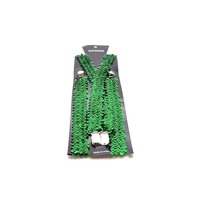 Z&H (Green) Sequin Straps Elastic Straps Green Costume Accessory Green