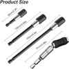 4 Pack Bit Holder, Magnetic Drill Bit Holders 60mm 100mm