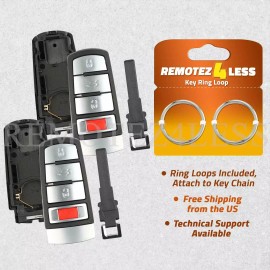 Remotez4less 2 for 2006 2007 2008 2009 2010 VW Passat Remote Shell Case Car Key Fob Cover