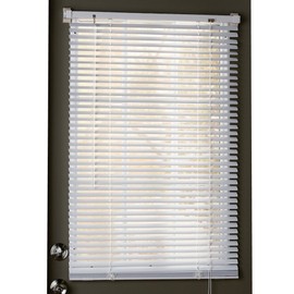 Collections Etc Easy Install Magnetic Blinds, 1" Mini Quick Snap on/Snap Off, for Steel Metal Door Windows, White, 25" X 40", White, 25" X 40"