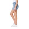 Angels Forever Young Womens 360 Sculpt Mid Thigh Denim Shorts,