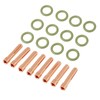 49pcs/set Gas Lens Alumina Nozzles Cups Collets Accessory Kit for