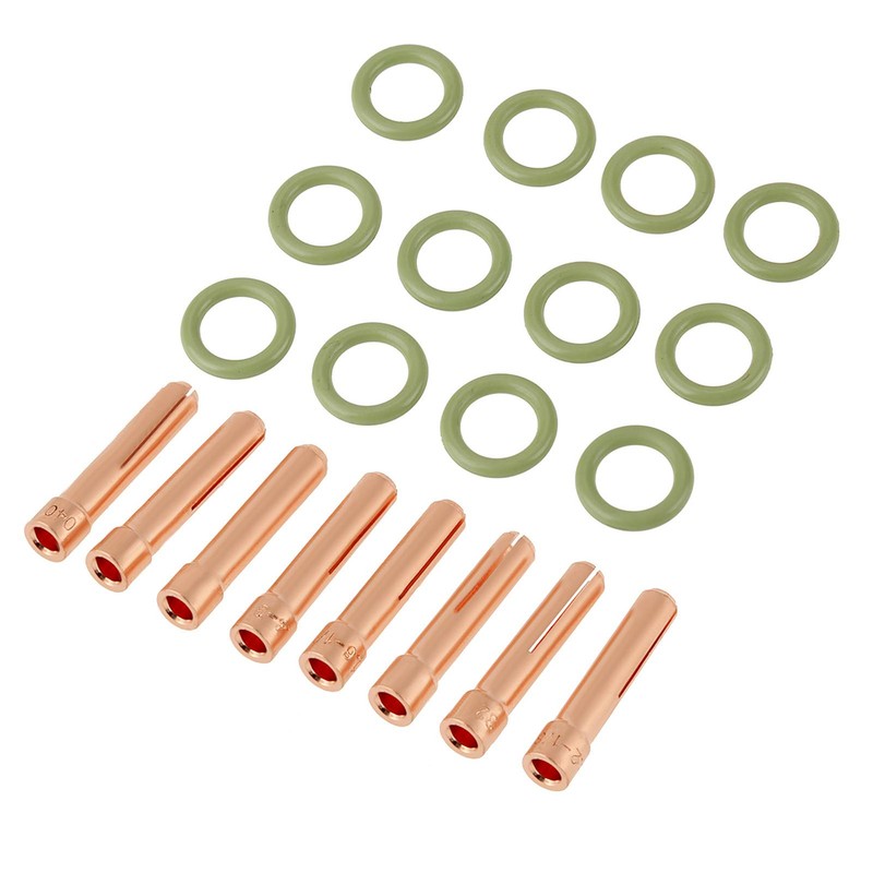49pcs/set Gas Lens Alumina Nozzles Cups Collets Accessory Kit for