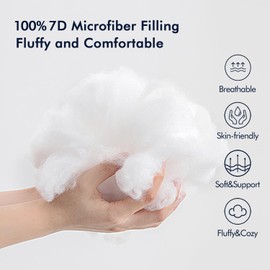 MIULEE MIULEE Pack of 2 18x18 Outdoor Pillow Inserts, Outdoor Throw Pillows Water-Resistant Decorative Premium Square Pillow Stuffer Sham for Porch Swing Couch Sofa Cushion Patio Furniture