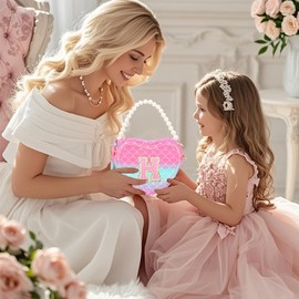 Luchike Toddler Girl Gifts for Kids Purse - Girls Heart Purse Girls Crossbody Bag Toddler Princess Handbags Shoulder for Birthday Gift, Mermaid, C