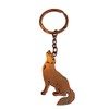 Coyote/Wolf Southwestern Souvenir Keychain (Bronze) - American Southwest Souvenir Gift