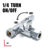 Tt Flex Tee Stop Valve 3/8 Inch X 3/8 Inch